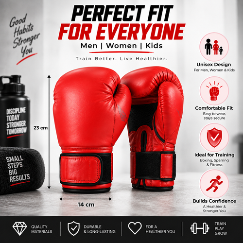 Sports Training Boxing Gloves with Padded Wrist Support for kids and adults too